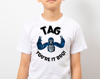 Gorilla Tag Shirt: Funny Video Game Tee for Kids