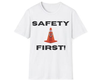 Funny Safety Cone Shirt: Unisex Cotton Tee
