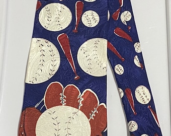 Pre Owned Baseball Necktie - Hathaway (T52)