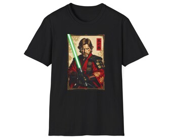 Japanese Star Wars T-Shirt: Luke Skywalker Samurai Jedi, Anime Style