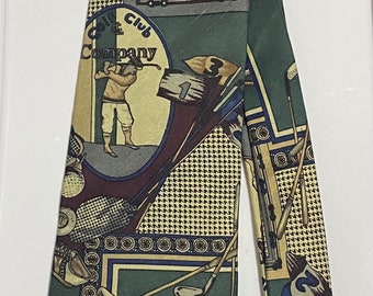Pre Owned Vintage Golf Necktie - Stuart Ashley (T6)
