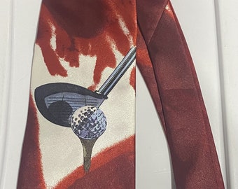 Vintage Golf Necktie - Italianissimo Pre-Owned