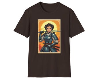 Japanese Star Wars T-Shirt: Princess Leia Samurai, Anime Style