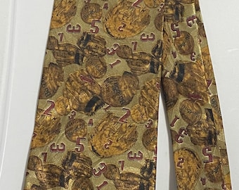 Vintage Pre Owned Baseball Necktie - Beverly Hills Polo Club (T23).