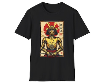 Japanese Star Wars T-Shirt: C-3PO Samurai, Anime Style