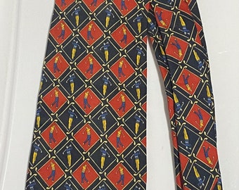 Vintage Pre Owned Silk Golf Necktie -  Made in Italy (T48)