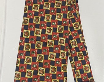 Vintage Polo Necktie - Geometric Pattern