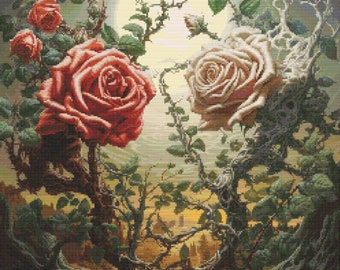 War of the Roses 4 Cross-Stitch Pattern Digital Download
