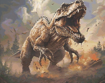 Dal 1960 Nel Cuore Dell'Argento...DINOSAURO TIRANNOSAURO H.6,5 - Foto 11