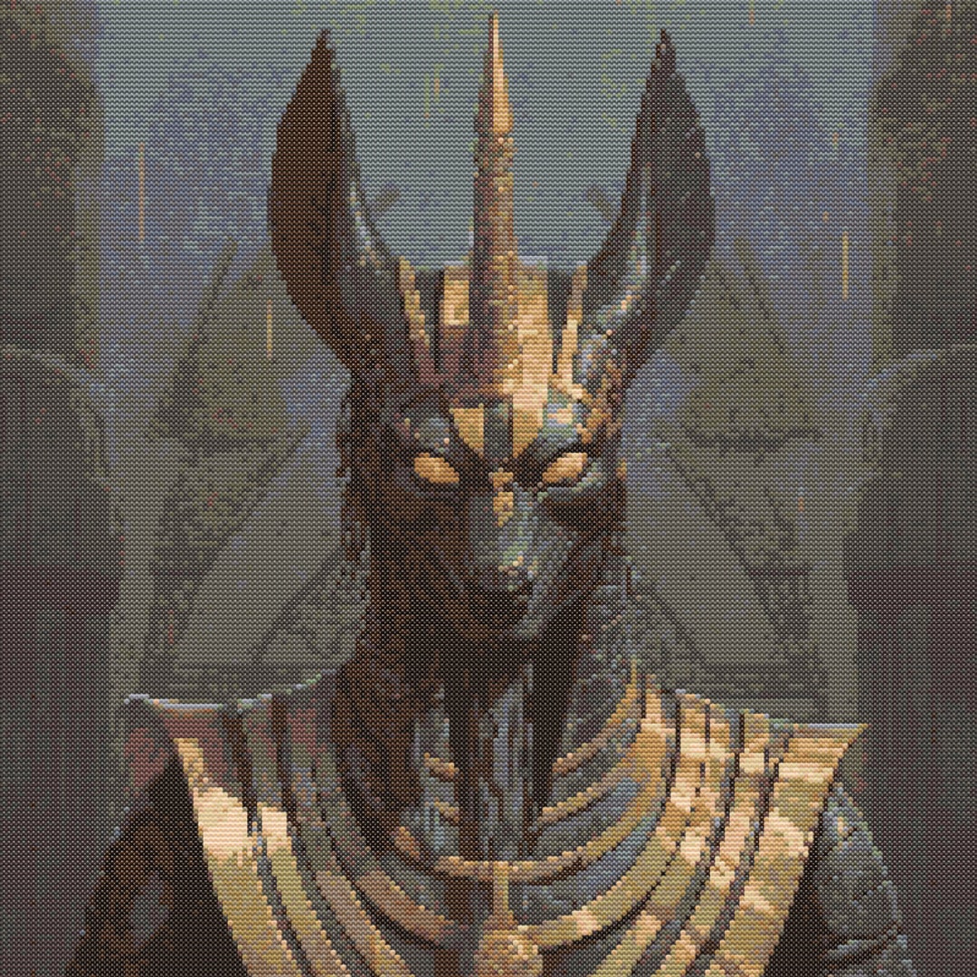 Egyptian God Anubis 2 Cross-stitch Pattern Digital Download - Etsy