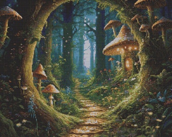 Enchanted Forest 9 Cross-Stitch Pattern Digital Download