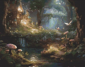Enchanted Forest 2 Cross-Stitch Pattern Digital Download