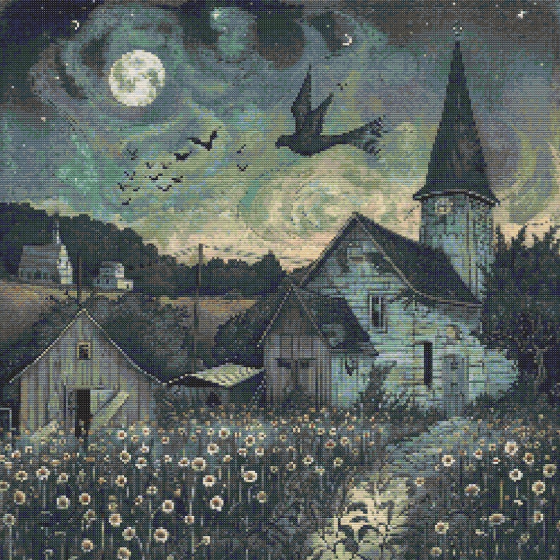 Midwestern Gothic Scene 8 Cross-stitch Pattern Digital Download - Etsy