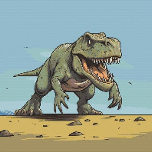 Tyrannosaurus Rex 3 Cross-Stitch Pattern Digital Download