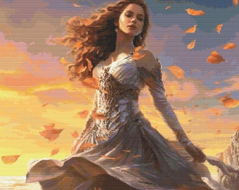 Aphrodite Scene 5 Cross-Stitch Pattern Digital Download