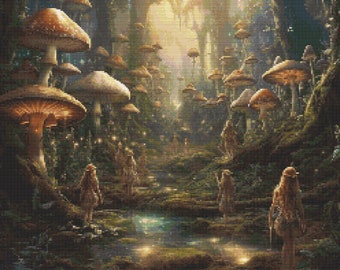 Enchanted Forest 3 Cross-Stitch Pattern Digital Download