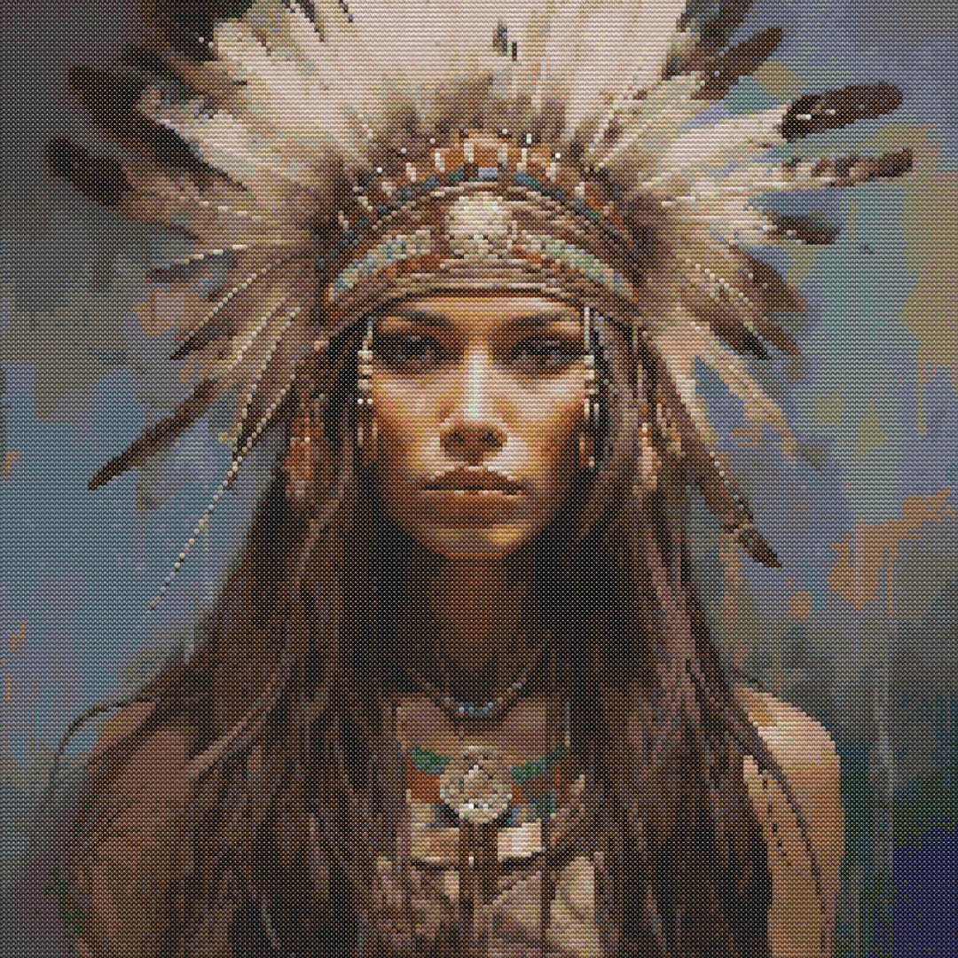 Head Ress Pattern Native American Headdress 5 Cross-stitch Pattern Digital Download - Etsy