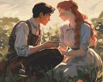 Anne and Gilbert 5 Cross-Stitch Pattern Digital Download