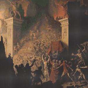 Dante&#39;s Inferno 2 Cross-Stitch Pattern Digital Download