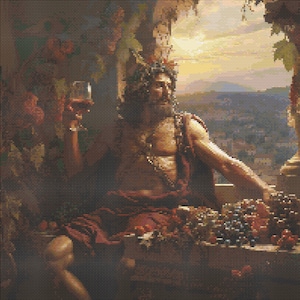 Dionysus 2 Cross-Stitch Pattern Digital Download