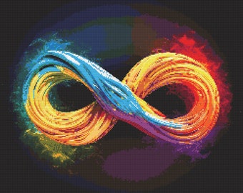Infinity Symbol 1 Cross-Stitch Pattern Digital Download