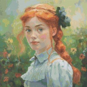 Anne of Green Gables Impressionism 2 Cross-Stitch Pattern Digital Download
