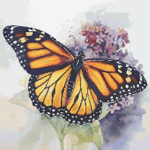 Monarch Butterfly 1 Cross-Stitch Pattern Digital Download