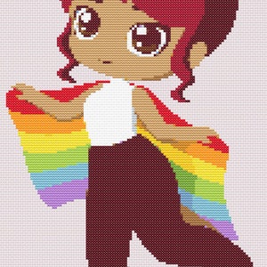 LGBTQ Pride Cross-Stitch Pattern Digital Download