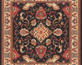 Oriental Rug Pattern 8 Cross-Stitch Pattern Digital Download