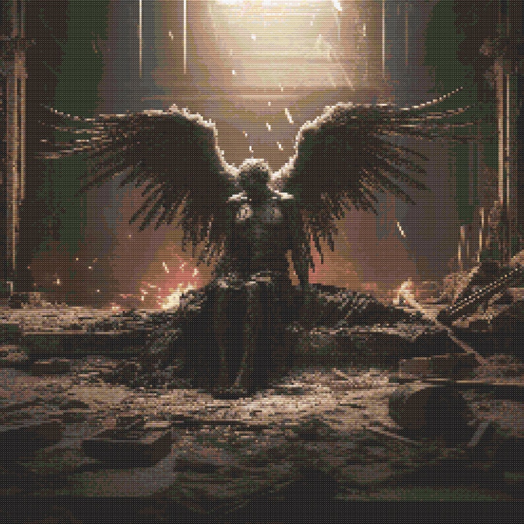 Fallen Angel 2 Cross-stitch Pattern Digital Download - Etsy