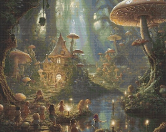 Enchanted Forest 7 Cross-Stitch Pattern Digital Download
