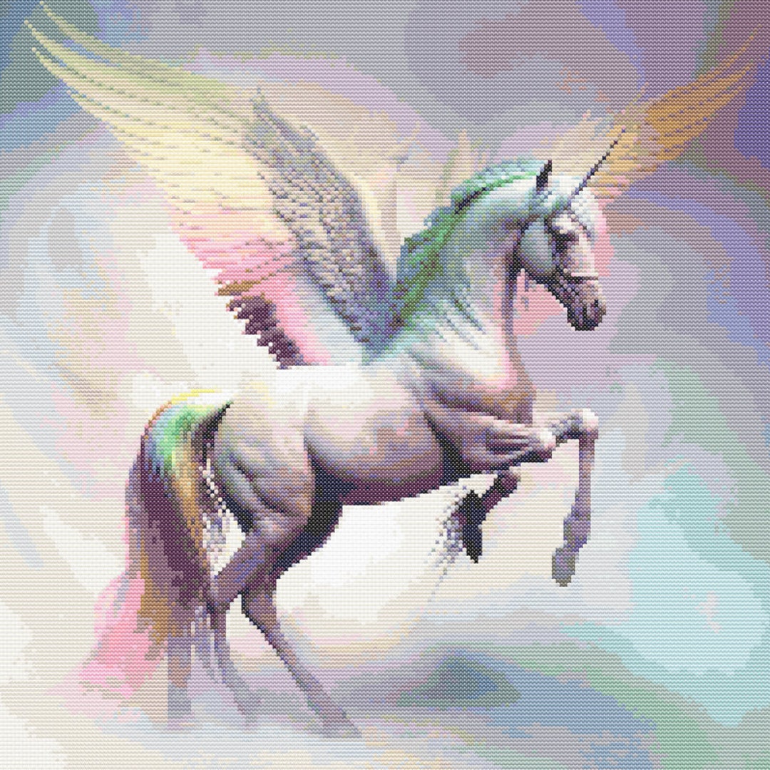 Pegaso Scintillante, Unicorno Volante Fantasy Europeo Modello Animale Pegaso Magico Con Ali Arcobaleno Cavallo Alato Con Corno Regalo Per Bambini E Appassionati Mitologia 11 5 15cm 2 2