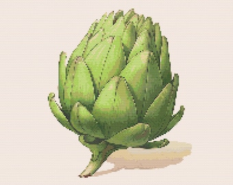 Artichoke 3 Cross-Stitch Pattern Digital Download