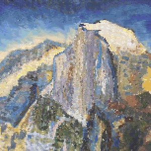 Half Dome Cross-Stitch Pattern Digital Download