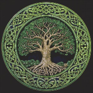 Celtic Tree of Life 3 Cross-Stitch Pattern Digital Download