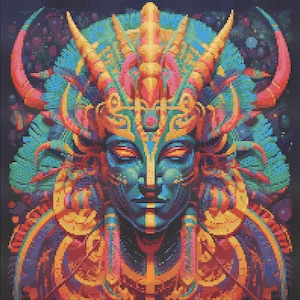 Egyptian God 1 Cross-Stitch Pattern Digital Download