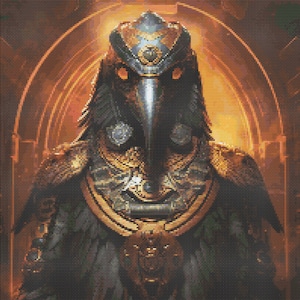 Egyptian God Horus 1 Cross-Stitch Pattern Digital Download