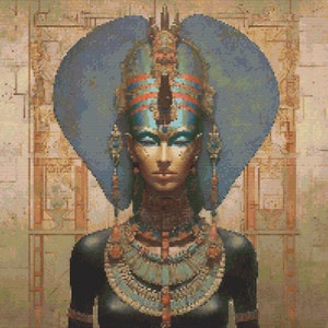 Egyptian Goddess Hathor 5 Cross-Stitch Pattern Digital Download