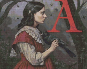 The Scarlet Letter Little Primitives Series PDF Digital Cross Stitch ...