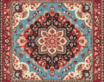 Oriental Rug Pattern 5 Cross-Stitch Pattern Digital Download