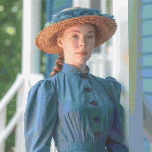 Anne of Green Gables in Puffed Sleeves 4 Cross-Stitch Pattern Digital Download