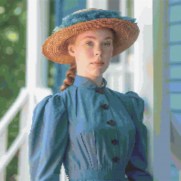 Anne of Green Gables in Puffed Sleeves 4 Cross-Stitch Pattern Digital Download