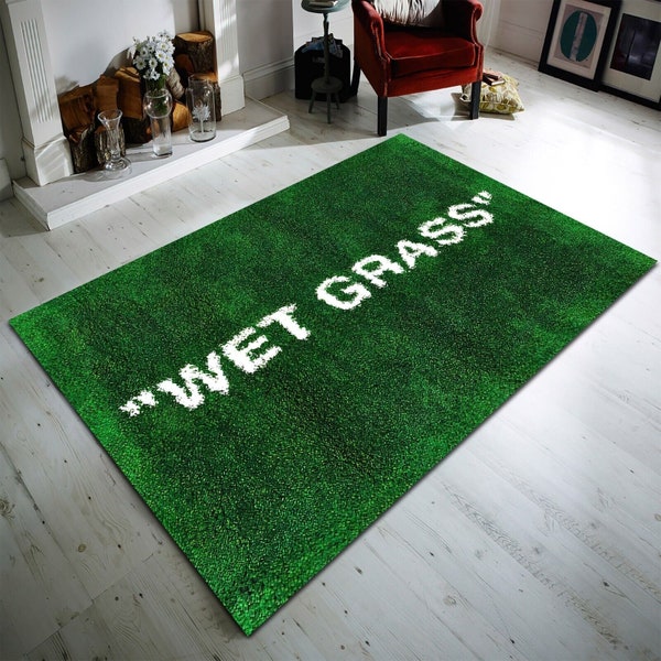 Wet Grass Rug Etsy