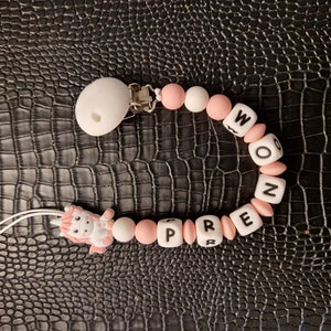 Personalized pacifier clip