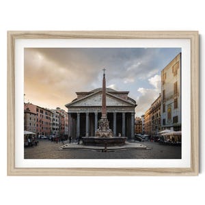 Rome Italy Print, Italian Architecture Wall Art, Pantheon Photo, Framed or Unframed Fine Art Photography, Gift for Girlfriend