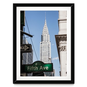 New York Print, Chrysler Building Foto, Fifth Avenue Poster, Architektur Kunst, Fine Art Fotografie, Büro Dekor, einzigartiges NYC Geschenk