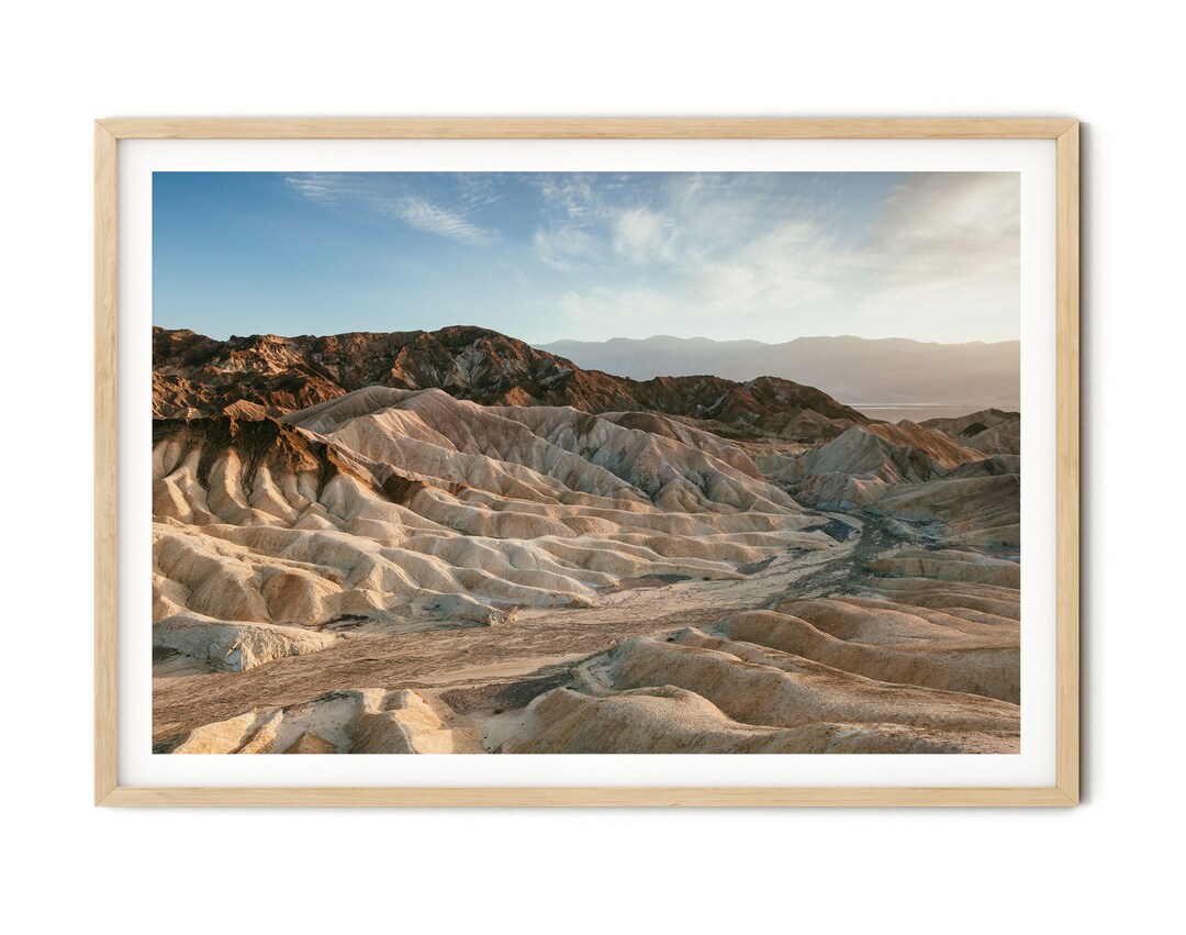 Death Valley Print, Desert Landscape Photo, Zabriskie Point California ...