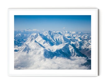 Everest Print, Berg Wandkunst, Himalaya Foto, Mount Everest Gerahmtes Bild | Fine Art Fotografie, sehr großes Kunstwerk, Geschenk für Ihn