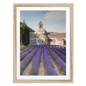 French Wall Art, Senanque Abbey Photo, Provence Art Print, Lavender Poster, Colorful Travel Artwork, Fine Art Photography, France Gifts