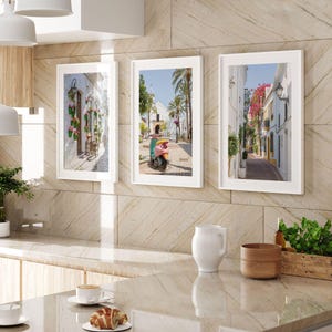 Mediterranean Wall Art, Set of 3 Prints, Spanish Gallery Wall Set, Andalusia Spain Wall Decor, Fine Art Photography, Extra Large Spain Gifts